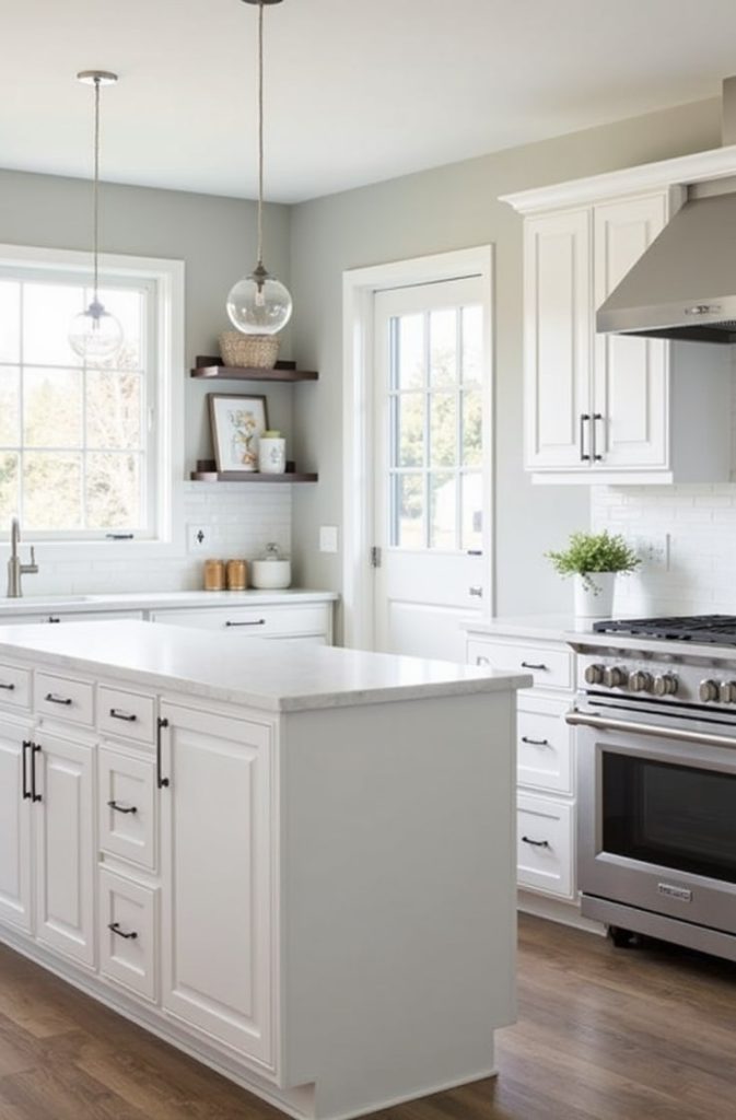 Pale Gray Walls for a Clean, Contemporary Look