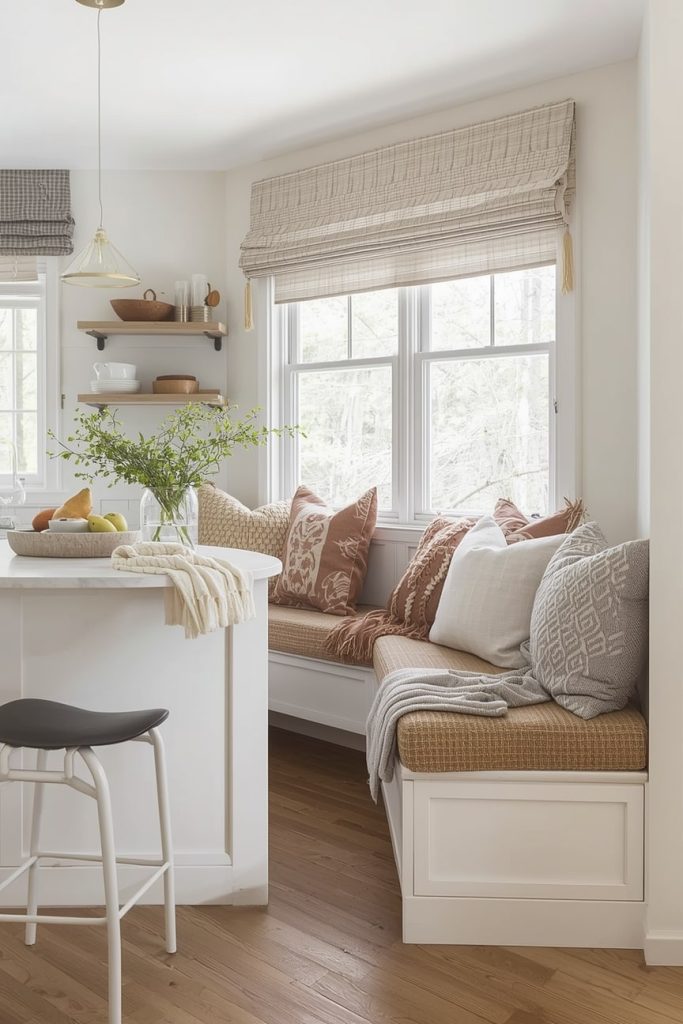Rattan Kitchen Stools for a Breezy Boho Look