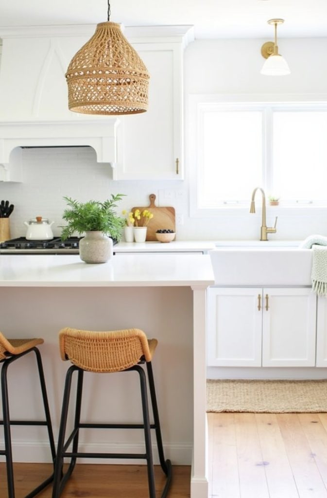  Rattan or Wicker Accents for Textural Warmth