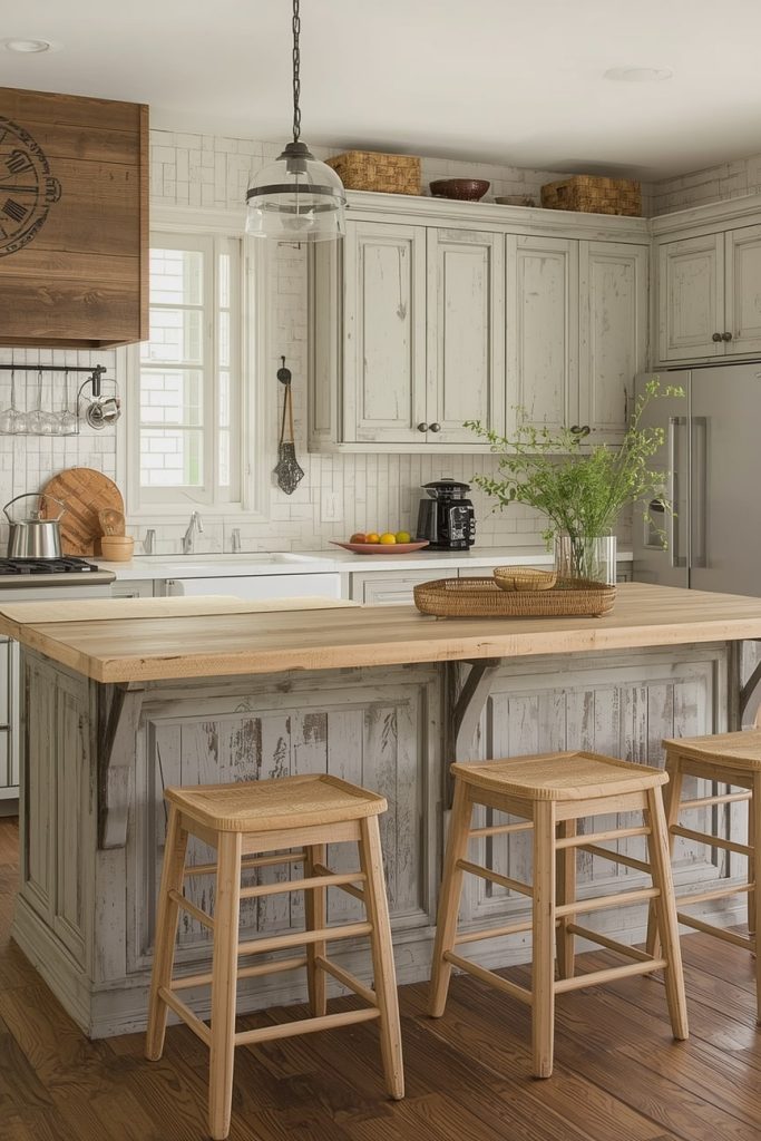 Rustic Kitchen Bar Inspiration