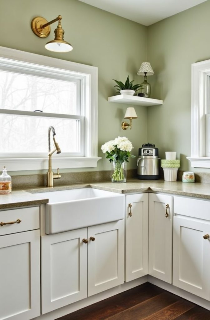 Sage Green Walls for an Earthy Balance