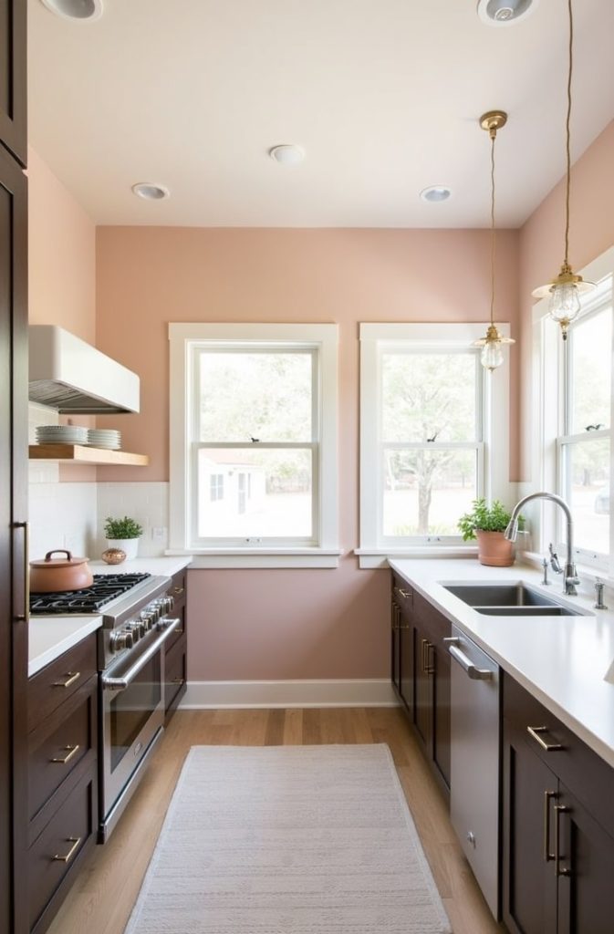 Soft Blush Walls for a Subtle Warm Accent