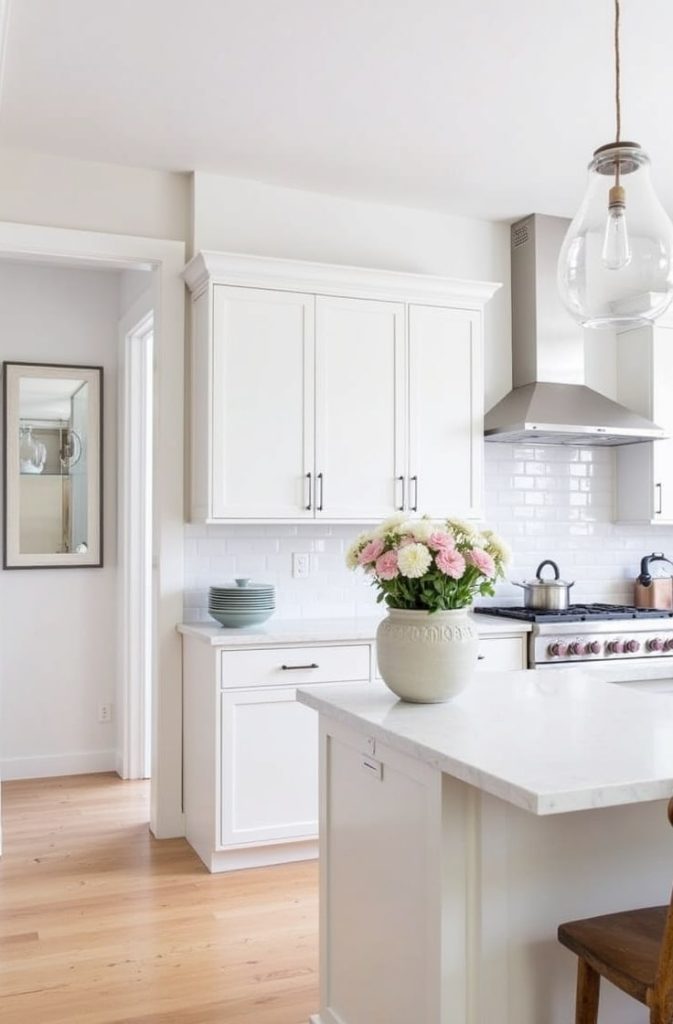 Soft Lavender for a Serene Kitchen