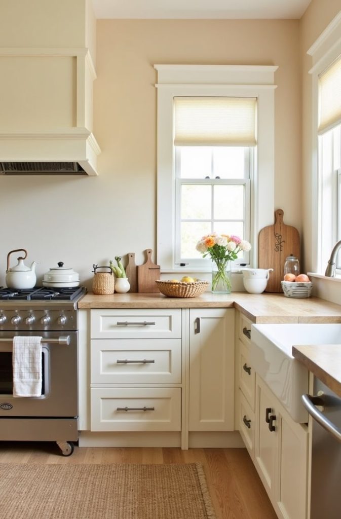 Soft Peach for a Cozy Feel