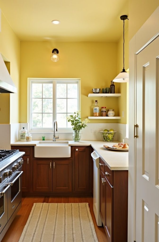 Soft Yellow Walls for a Cheerful, Inviting Space