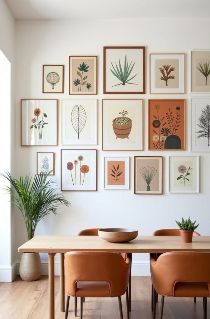  Style a Gallery Wall with Eclectic Prints