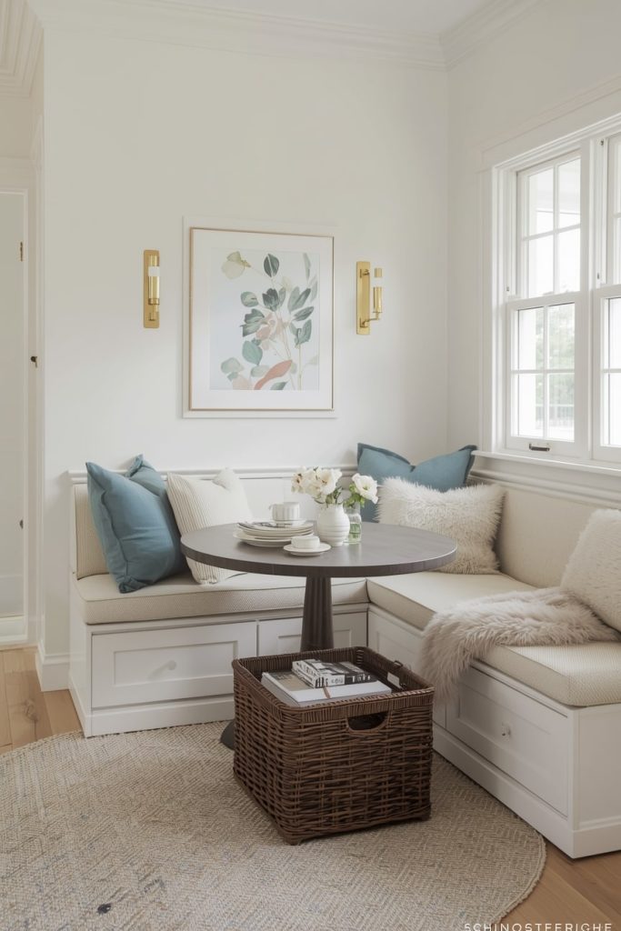 Turn Dressers Into a Beautiful Breakfast Nook
