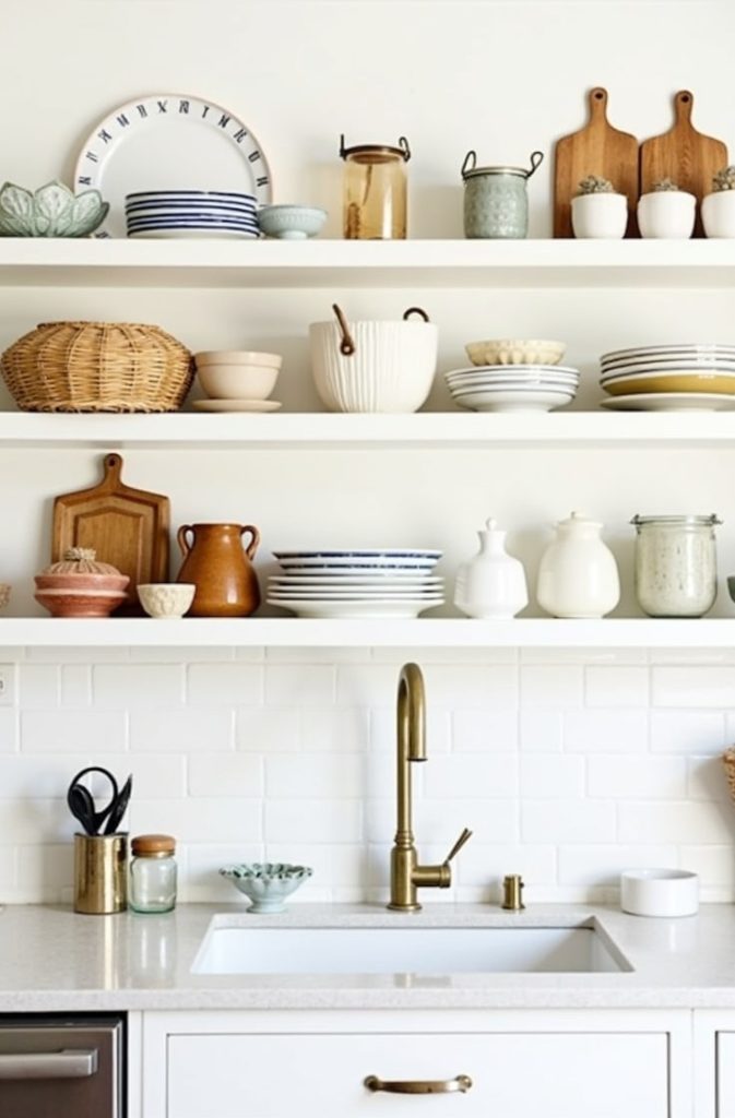 Use Handmade Pottery and Vintage Accents