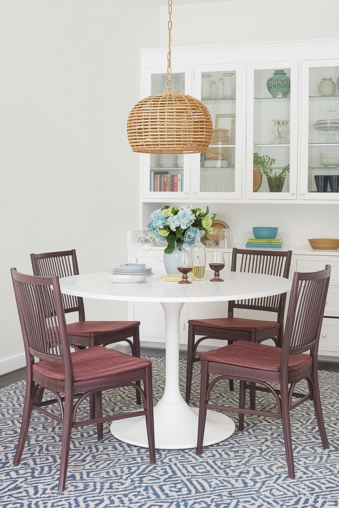 Wood Accents in Small Kitchen-Dining Areas