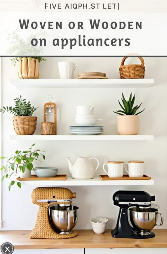 Woven or Wooden Appliance Covers