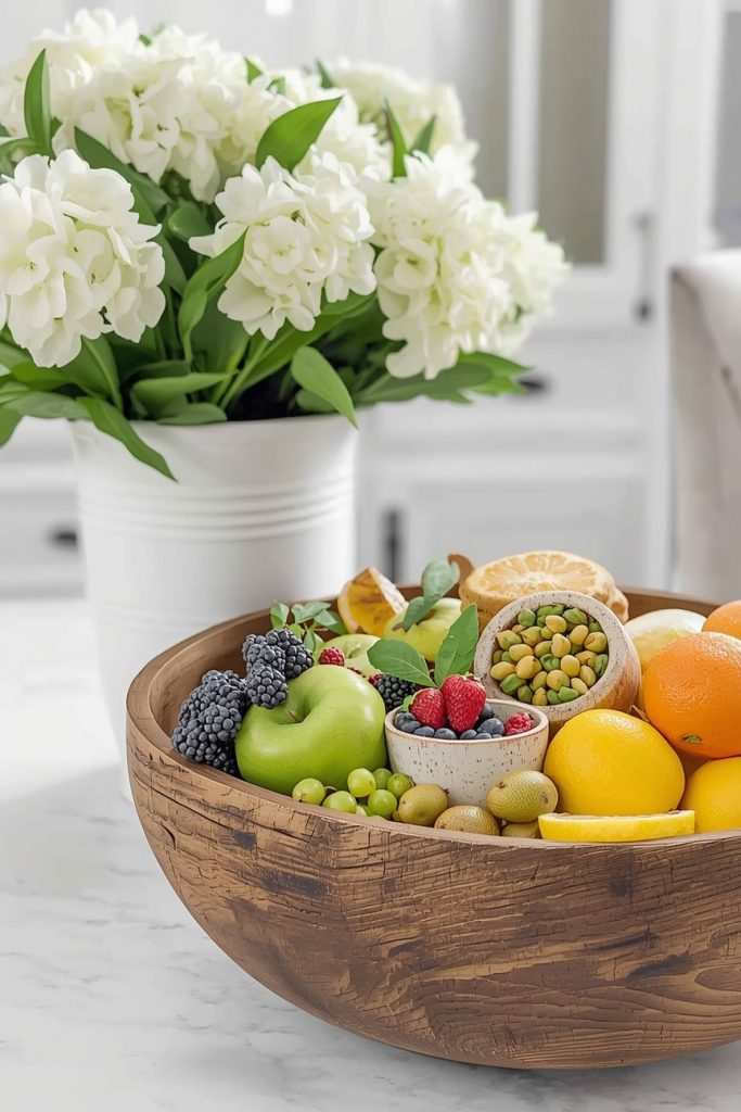 A Rustic Farmhouse Fruit Bowl for Color and Warmth