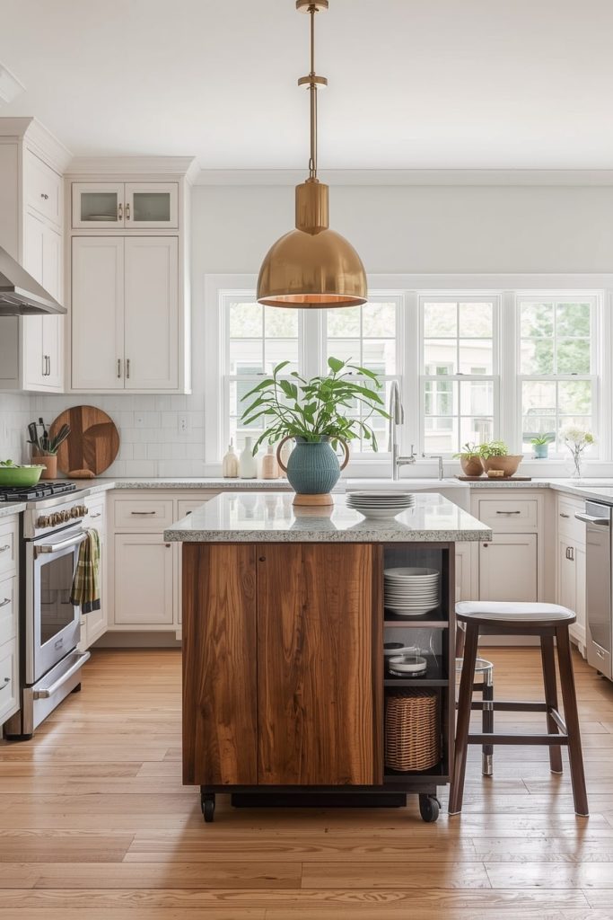 Add a Small Kitchen Island With a Breakfast Bar