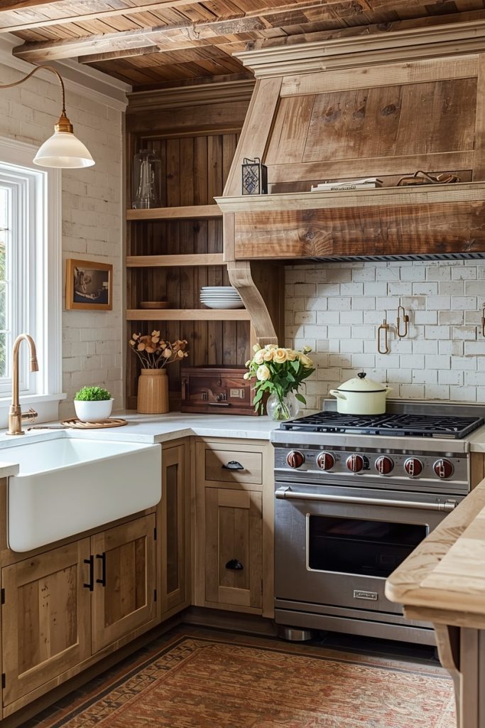  Barn Kitchen with Open Shelving