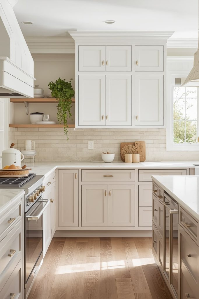 Beige and White for a Soft, Inviting Contrast