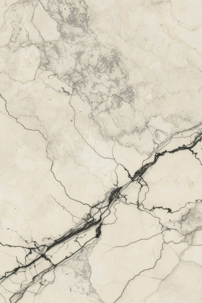 Black Countertops on Cream Cabinets