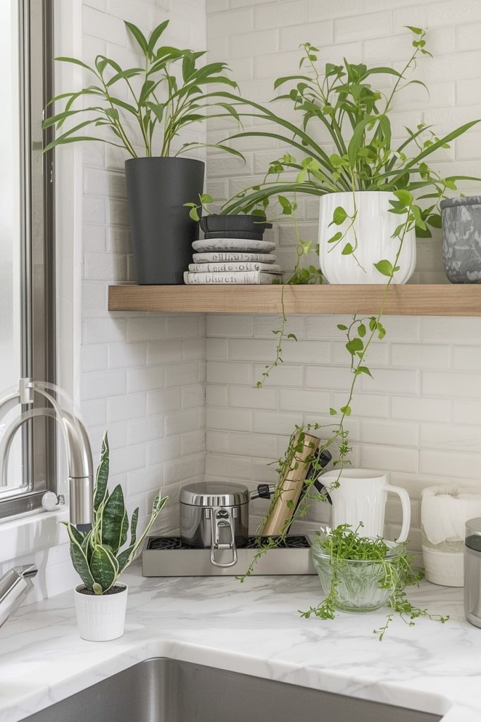 Budget Kitchen Counter Decor with High Impact