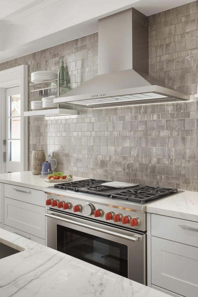 Built-In Kitchen Chimney for Seamless Design