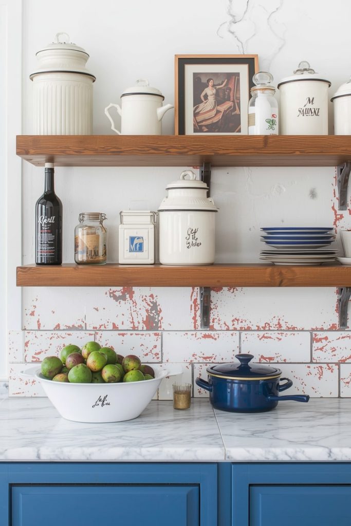 Classic 1940s Kitchen with Black and White Color Scheme