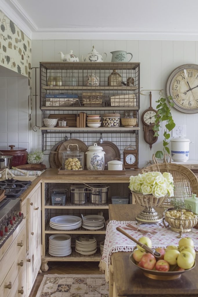 Classic English Country Kitchen with Shaker Cabinets