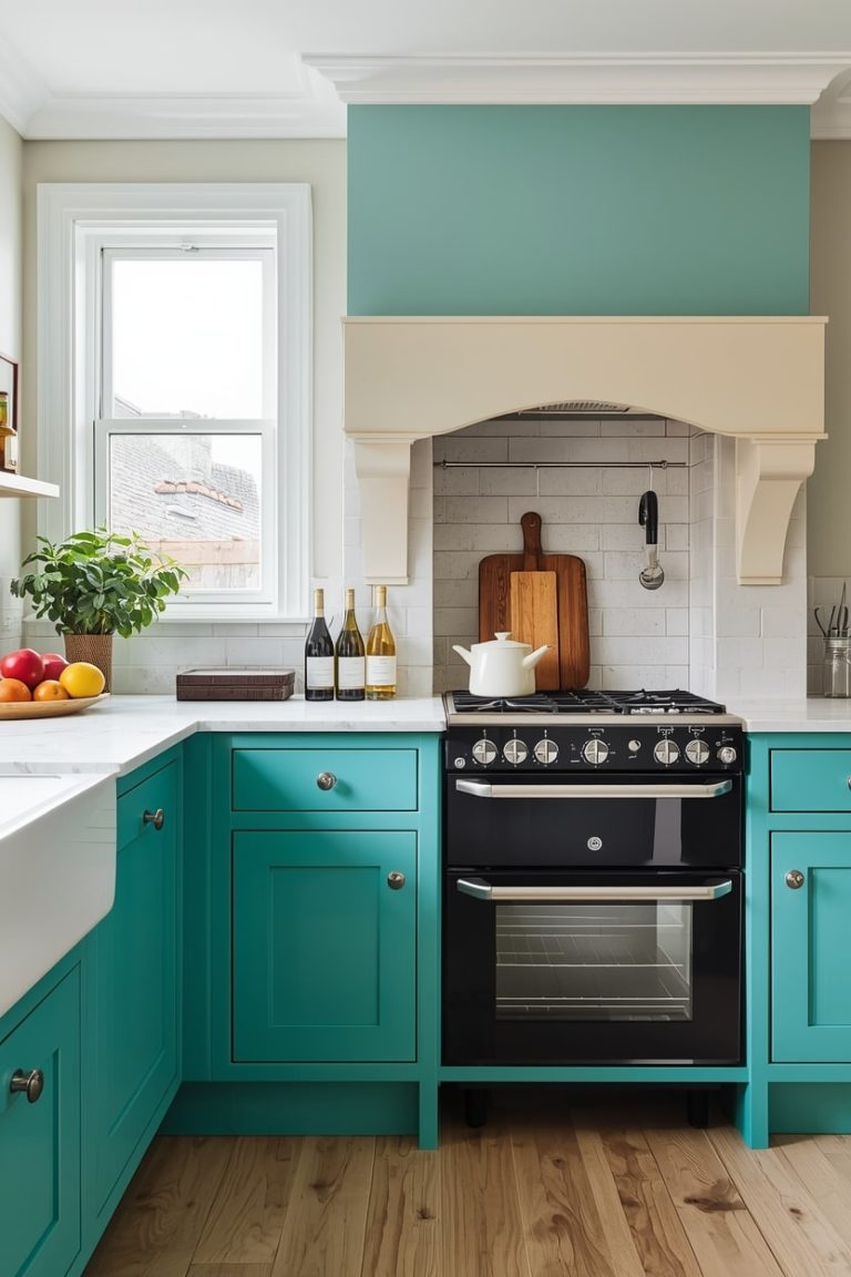 Contrasting Navy Blue and Cream-min