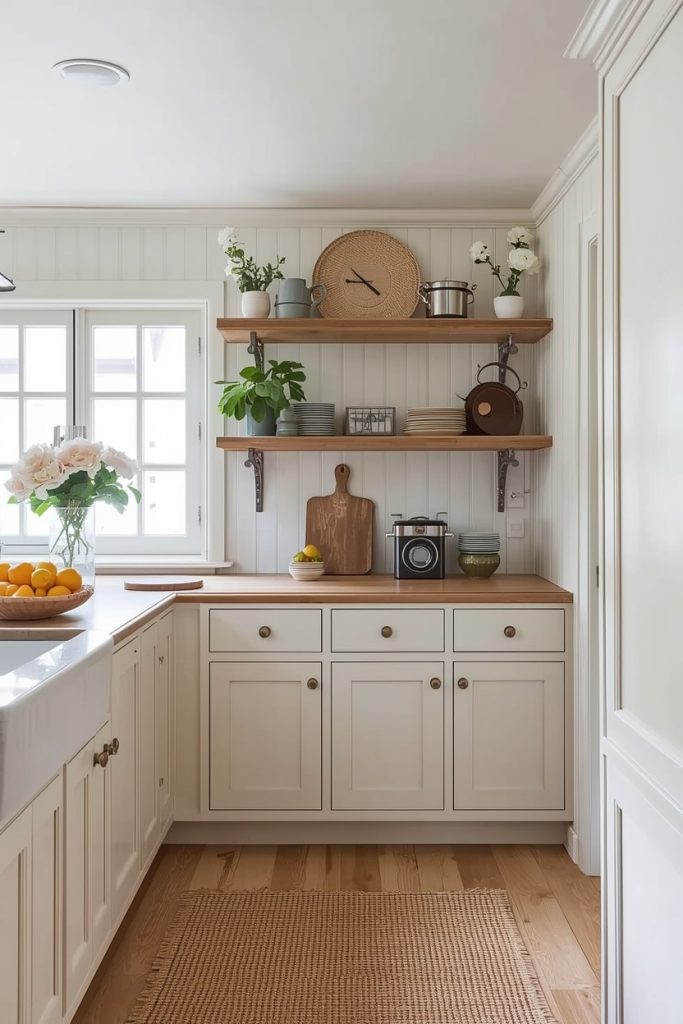 Cream French Country Kitchen for Timeless Elegance