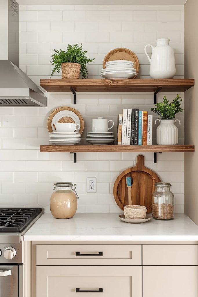  Cream Walls with Wooden Furniture