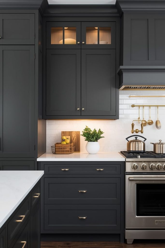 Dark Grey Kitchen Cabinets for a Bold Statement