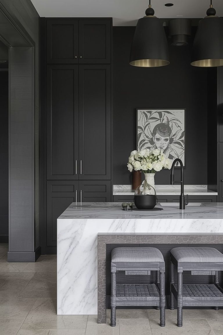 Dark Kitchen Wall Colors for Moody Vibes-min