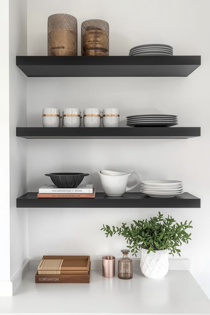 Decorative Kitchen Shelves for Styling Impact