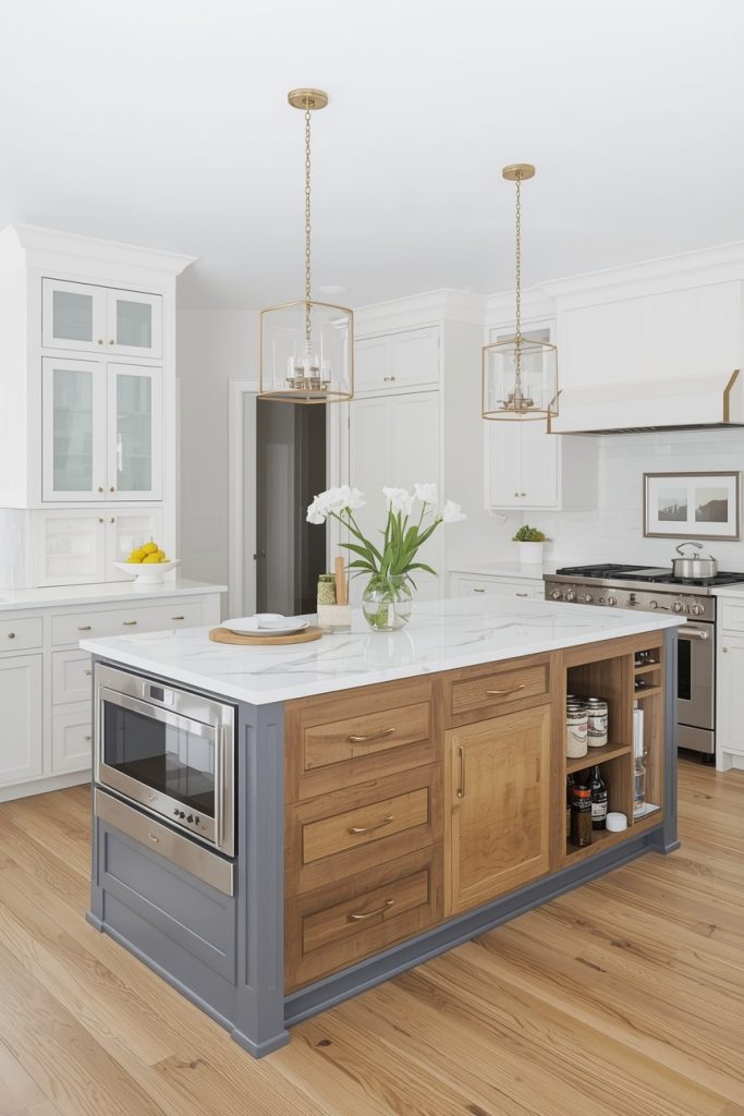 Double Island with Storage-Focused Design