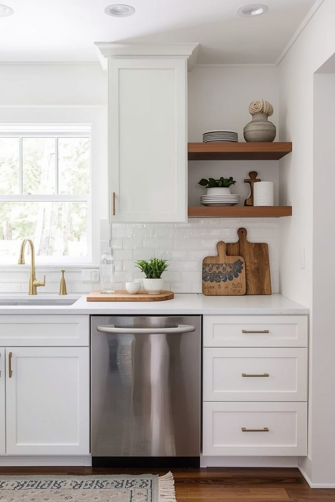 Farmhouse White and Tan Kitchen Ideas