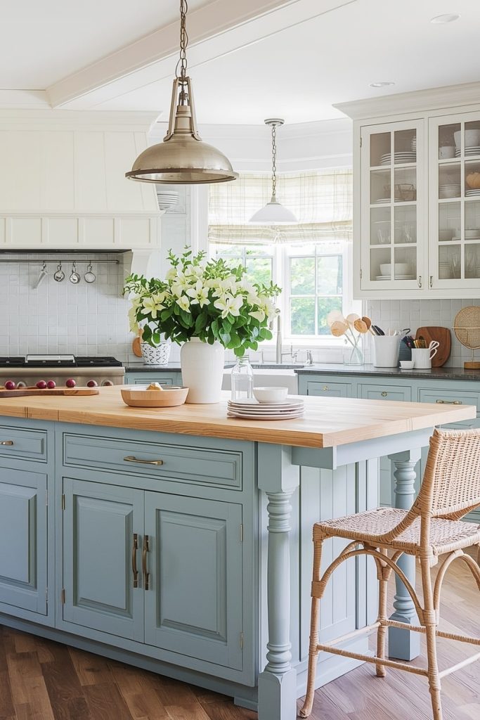 Freestanding Furniture in French Country Kitchens