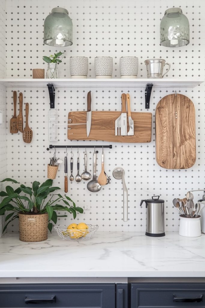 Functional Kitchen Wall Storage That Looks Beautiful
