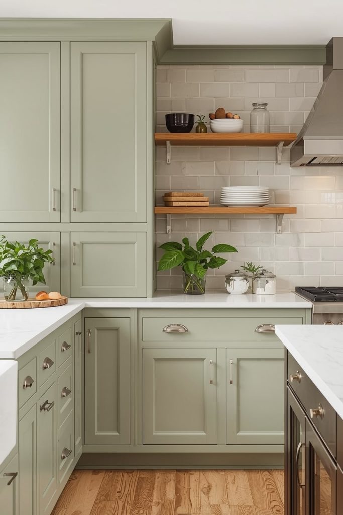 Green Kitchen Islands for Focal Points