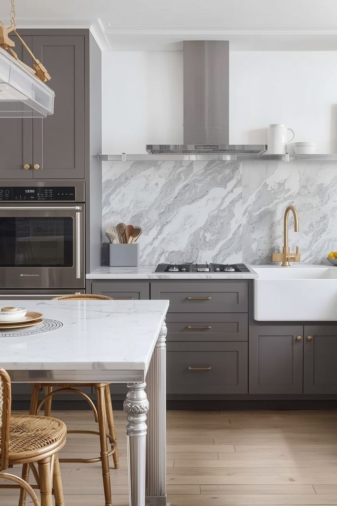 Grey Marble Countertops for Elegant Appeal