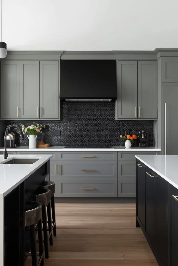 Grey and Black Kitchen Design for a Luxe Feel