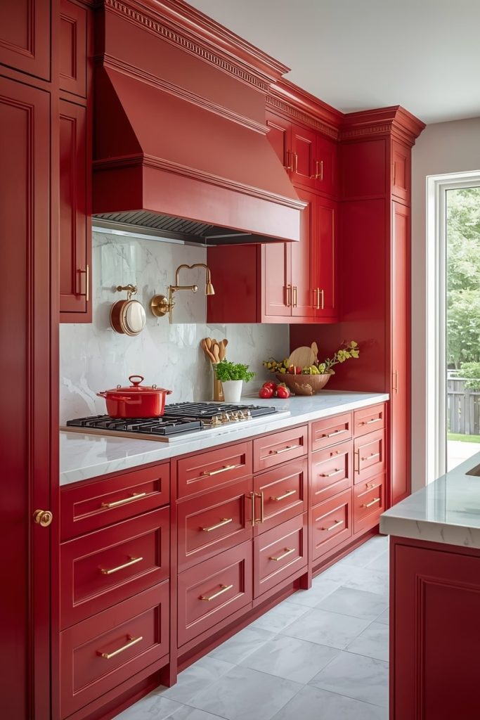 Industrial Red Kitchen Ideas for a Bold Statement