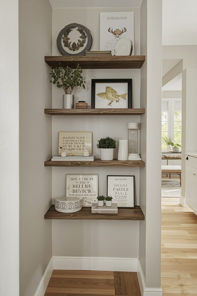 Install Corner Shelves to Use Dead Space