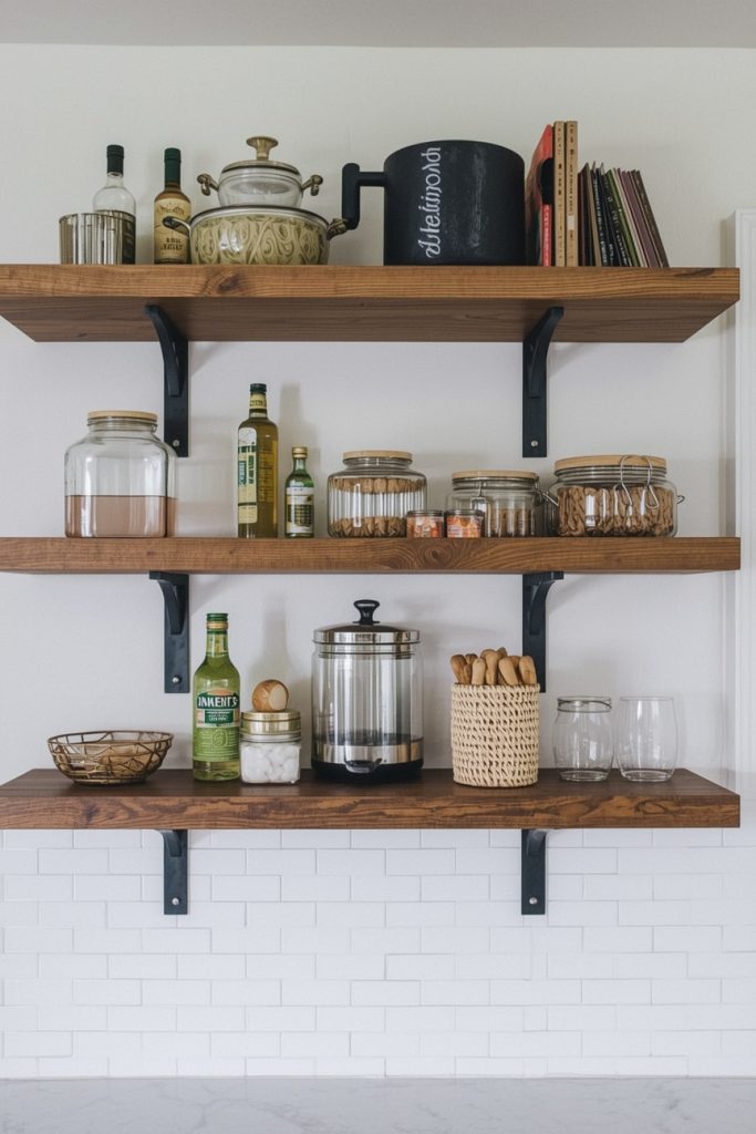 Kitchen Wall Shelf Ideas for Extra Storage