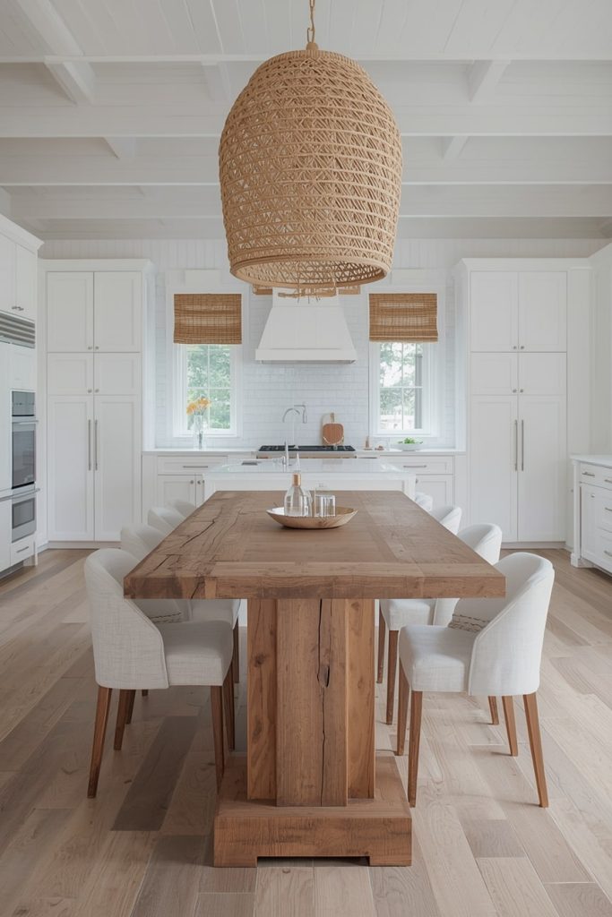 L-Shaped Kitchen Island Extension for Extra Counter Space