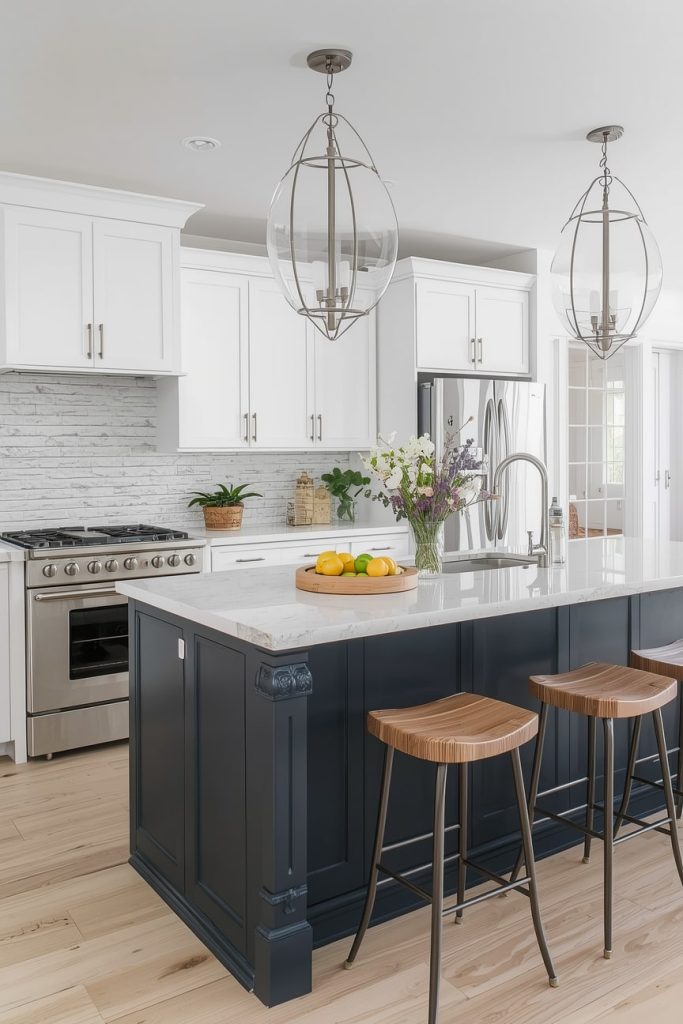 L-Shaped Kitchen with Peninsula