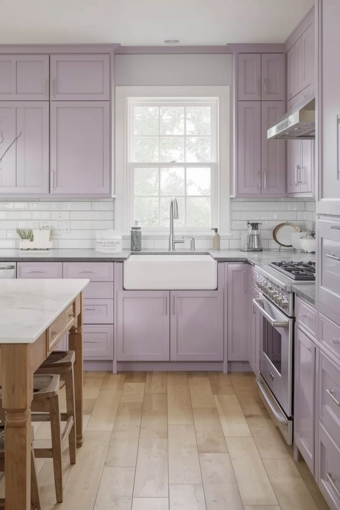 Lavender Kitchen Cabinets for a Unique Look