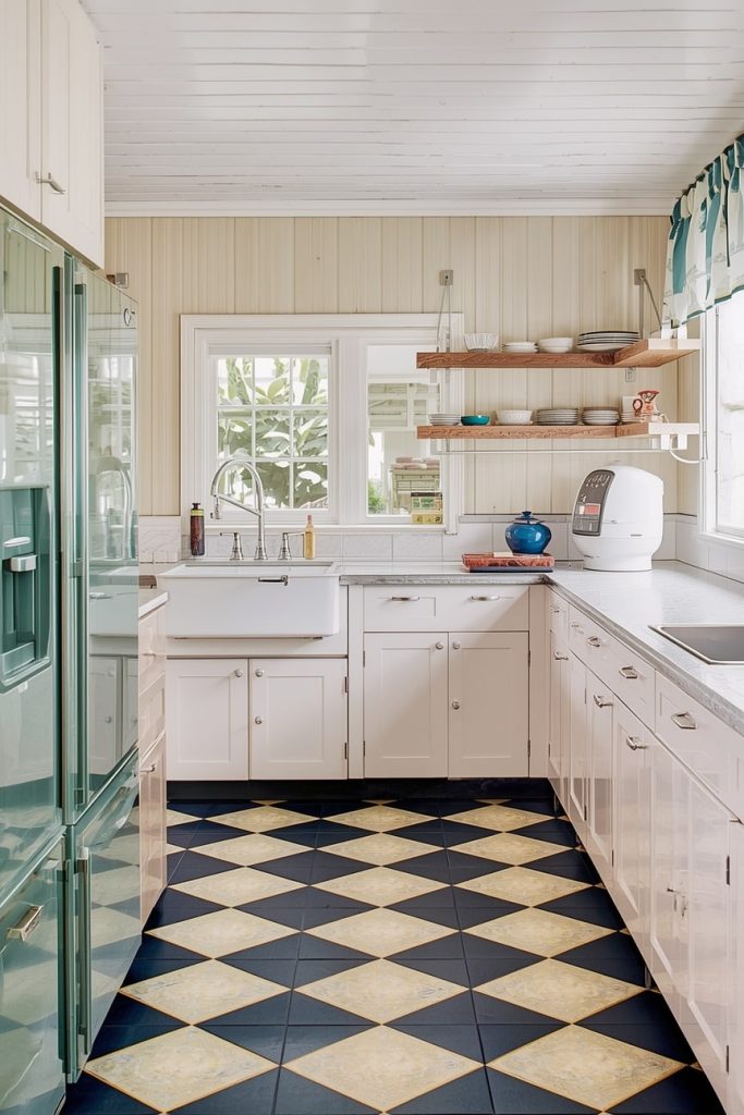 Linoleum Flooring for an Authentic 1940s Look