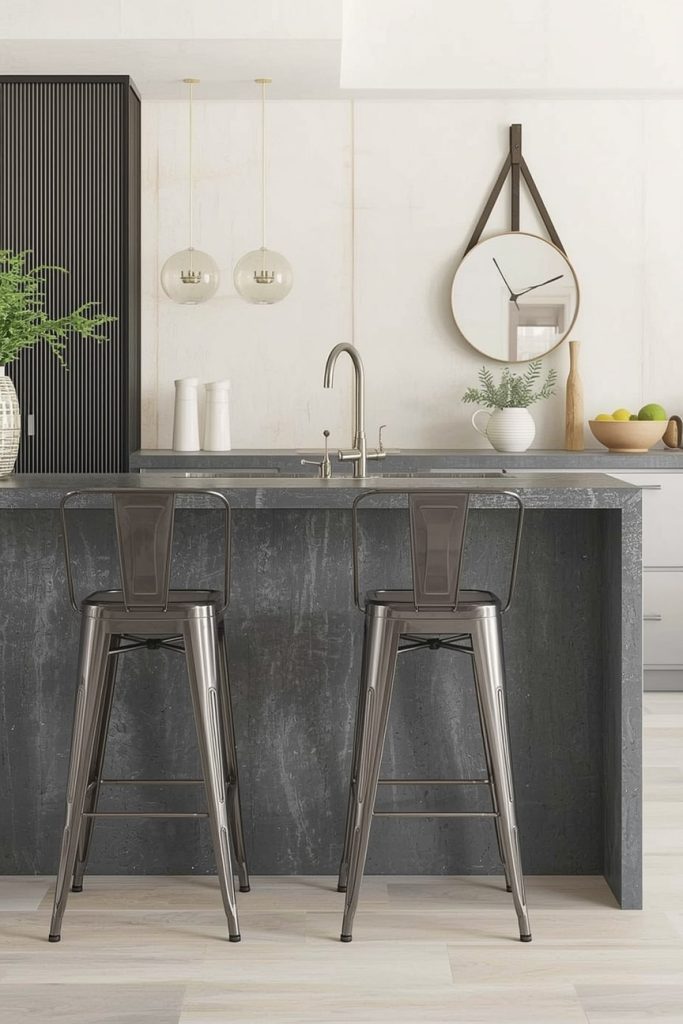 Metal Bar Stools for Industrial or Urban Kitchen Vibes