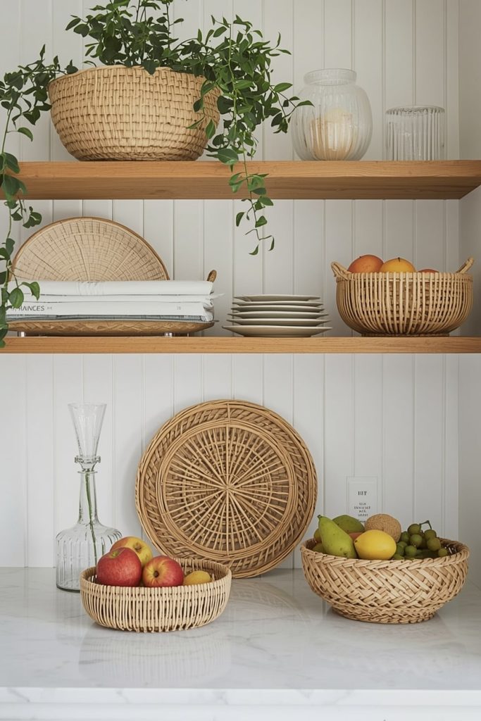Minimalist Fruit Bowl vs Fruit Basket Styling