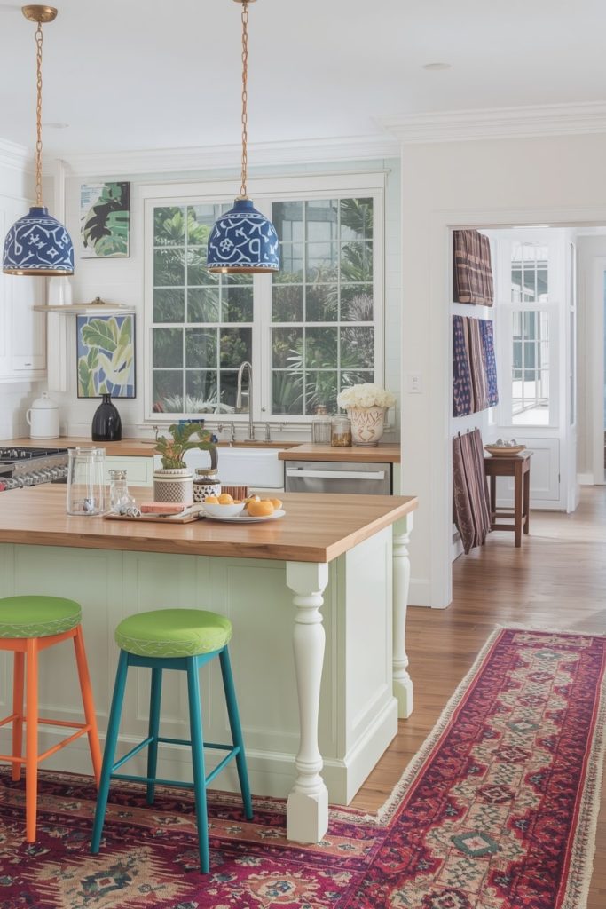 Modern Colorful Kitchen Ideas with Clean Design