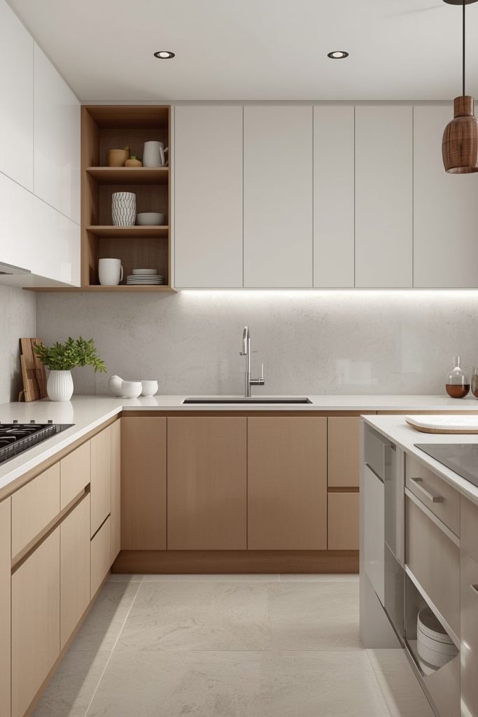  Modern Indian Kitchen Decor with Clean Lines