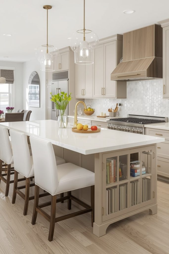 Modern Open-Concept Kitchen Peninsula