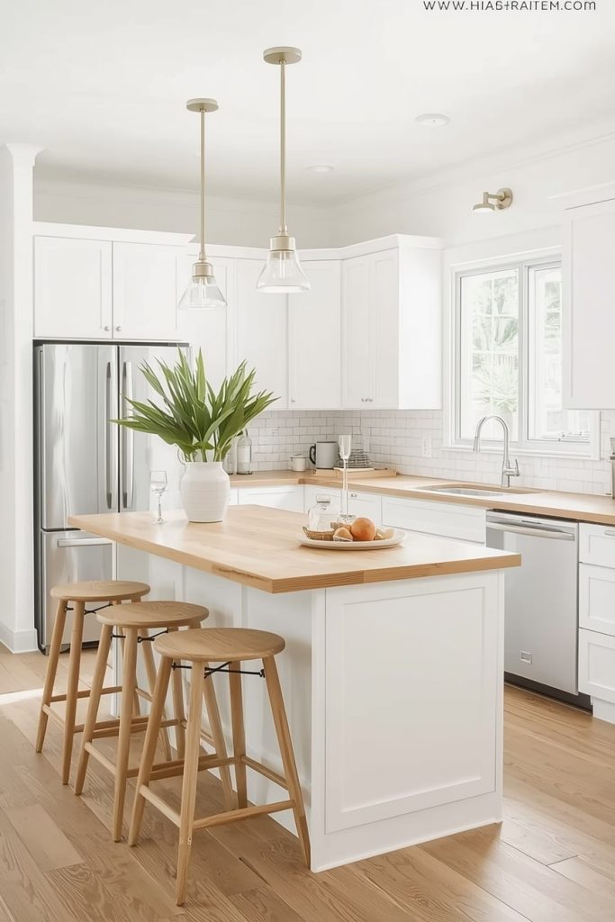 Modern Small Kitchen Peninsula With Clean Lines