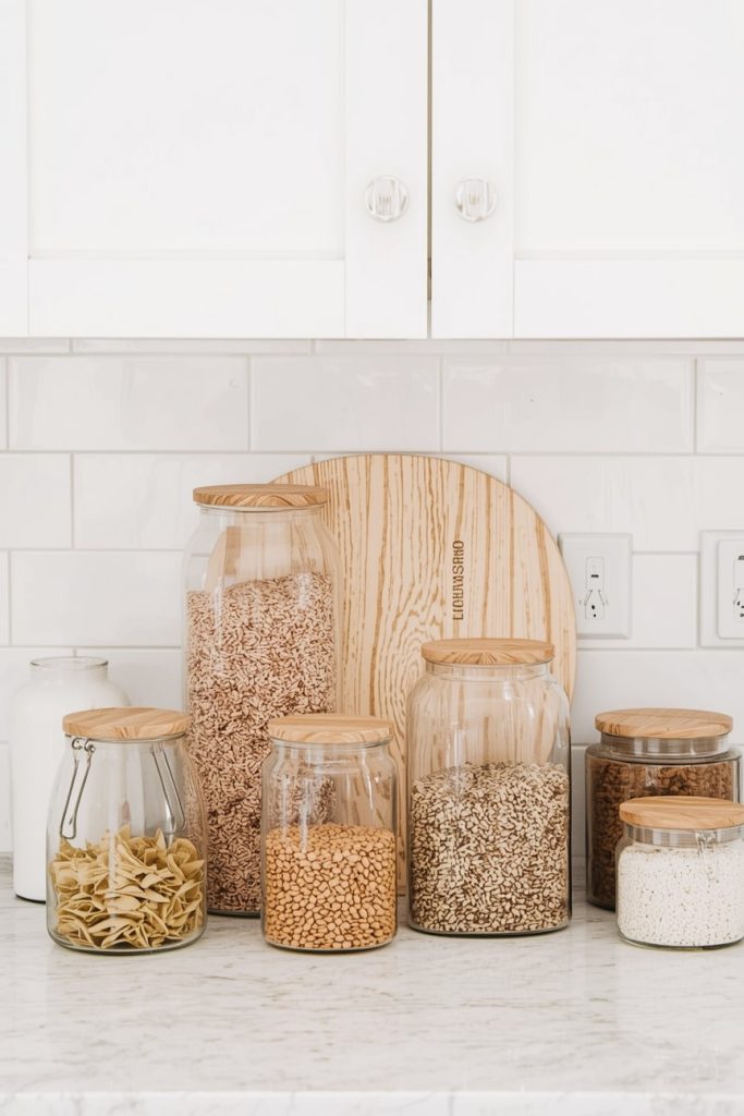 Neutral Kitchen Counter Decor for Timeless Style